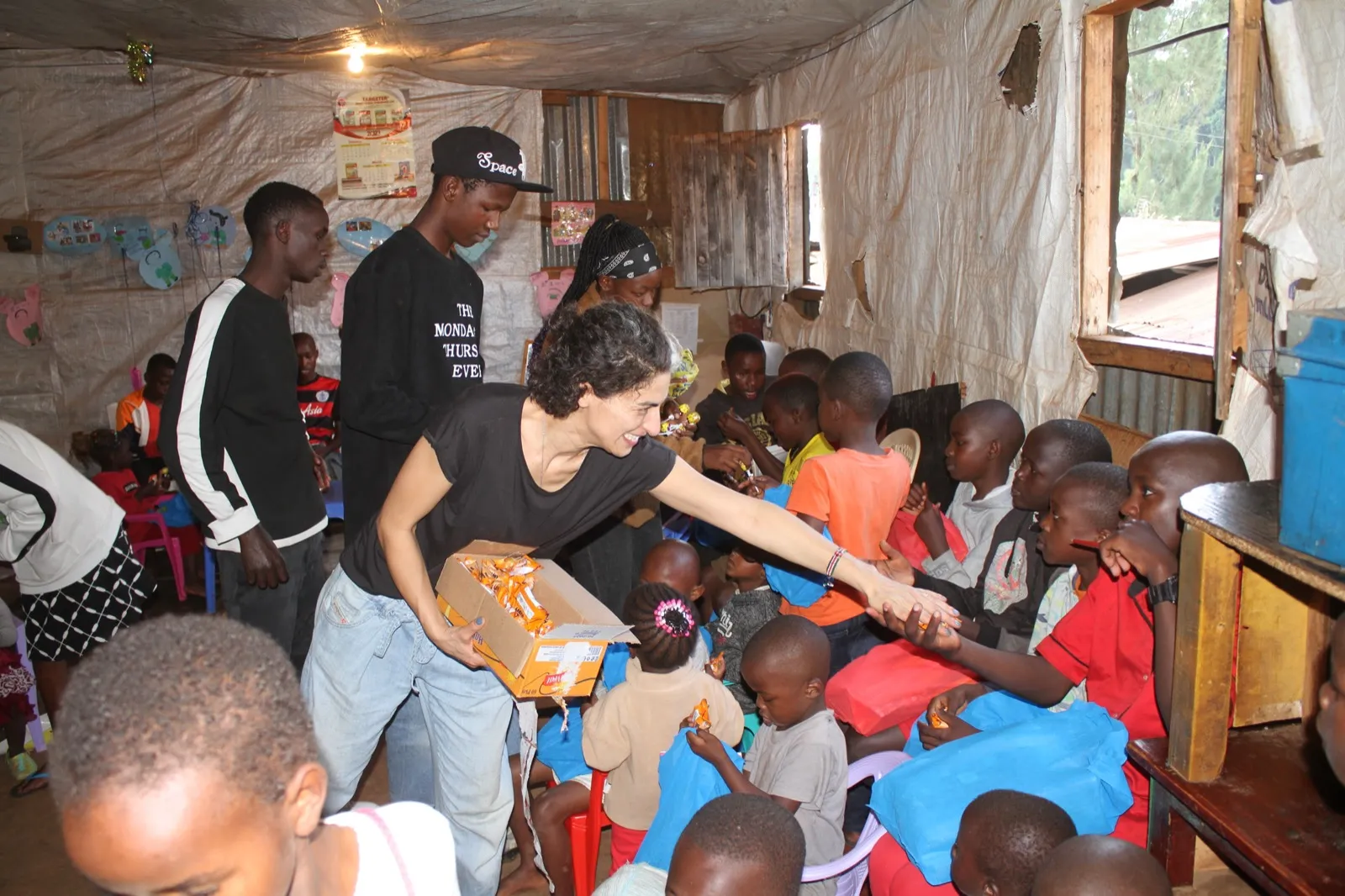 Volunteers in action